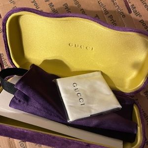 Authentic Gucci Sunglass case large